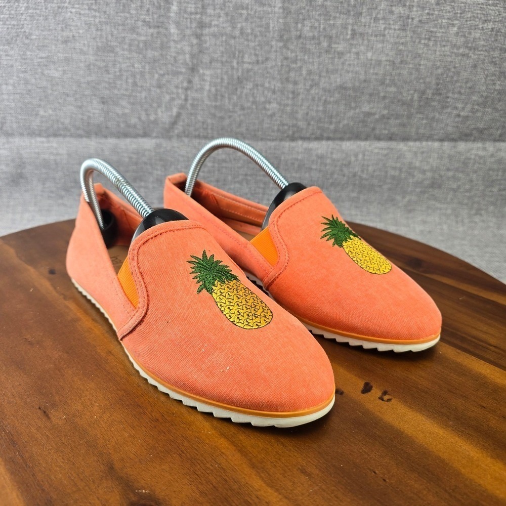 Bar III Women's Slip On Espadrilles Loafer Pineapple Print Comfort Shoes SZ 9
